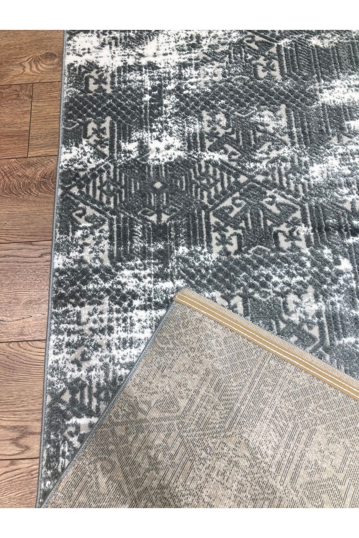 Laura Koleksiyonu Bej Renk 4 Metrekare 150x230cm %100 Akrilik Iplik Saçaksız Makine Dokuma Salon Mutfak Yatak Odası Halısı