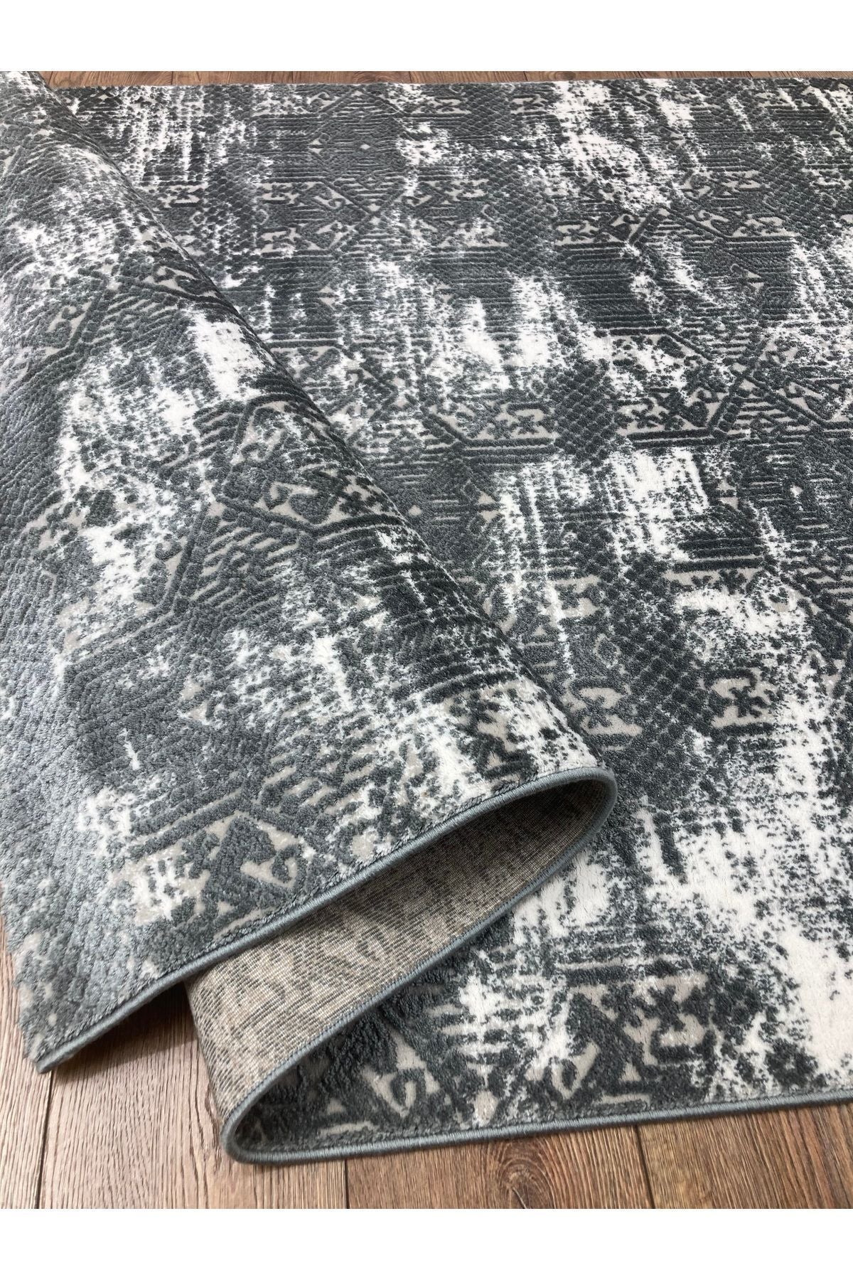 Laura Koleksiyonu Bej Renk 4 Metrekare 150x230cm %100 Akrilik Iplik Saçaksız Makine Dokuma Salon Mutfak Yatak Odası Halısı