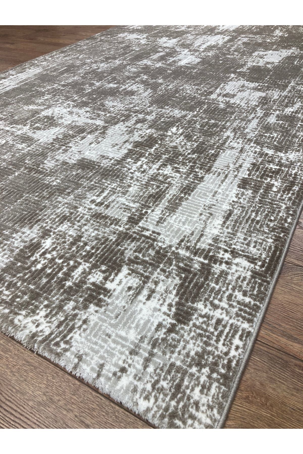 Laura Koleksiyonu Bej-Krem 4 Metrekare 150x230cm %100 Akrilik Iplik Saçaksız Makine Dokuma Salon Mutfak Yatak Odası Halısıı