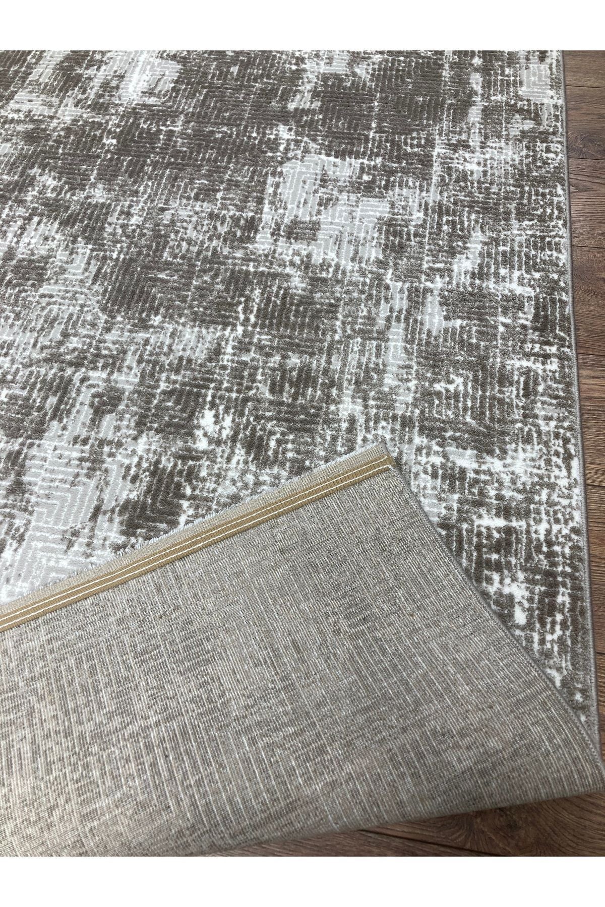 Laura Koleksiyonu Bej-Krem 4 Metrekare 150x230cm %100 Akrilik Iplik Saçaksız Makine Dokuma Salon Mutfak Yatak Odası Halısıı