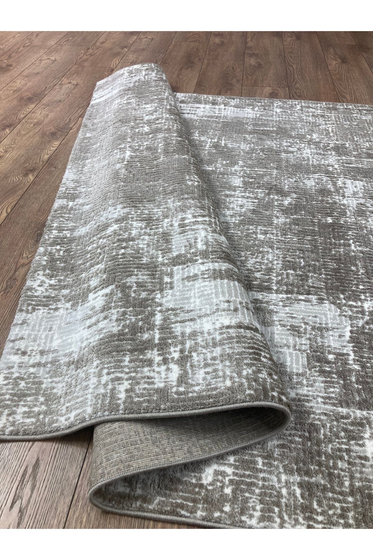 Laura Koleksiyonu Bej-Krem 4 Metrekare 150x230cm %100 Akrilik Iplik Saçaksız Makine Dokuma Salon Mutfak Yatak Odası Halısıı