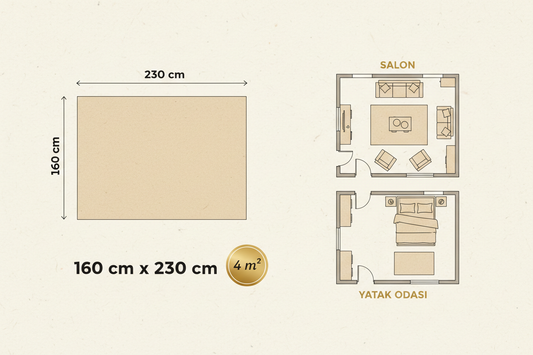 4 metrekare hali olculeri - 160x230 cm salon ve yatak odasi kullanim rehberi