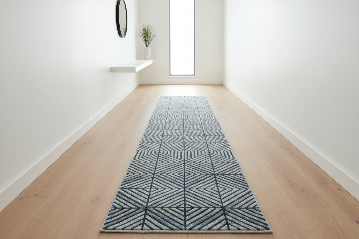 Koridor halilari yolluk modelleri modern ev dekorasyonu