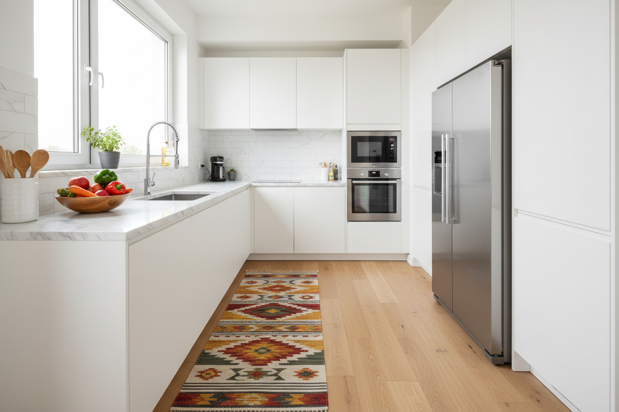 Mutfak yolluk halisi renkli desen Ottofis