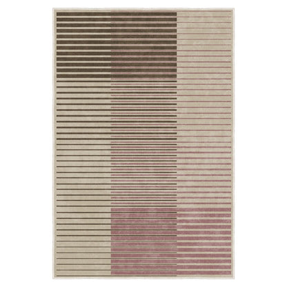 FR60 160x230 Yıkanabilir Kaymaz Taban Modern Çizgili Halı - Ottofis Halı