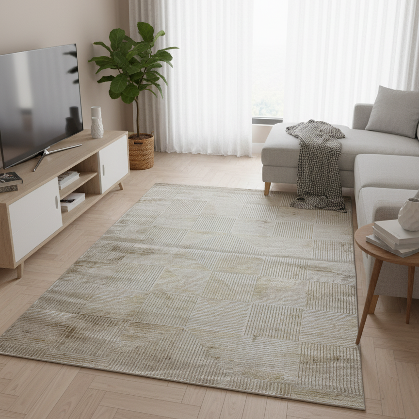 Makine Dokuma Salon Halısı 160x230 4 Metrekare - Modern Halı Modelleri - Ottofis Halı