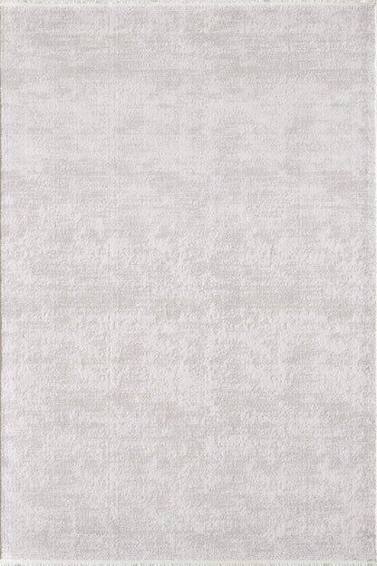 Toscana Koleksiyonu 3.5m² 150x230cm Bej-Krem Renk Düz Saçaklı Makine Dokuma Halı - Ottofis Halı
