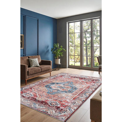 FR122 Klasik Motifli Dijital Baskı Dekoratif Salon Halısı