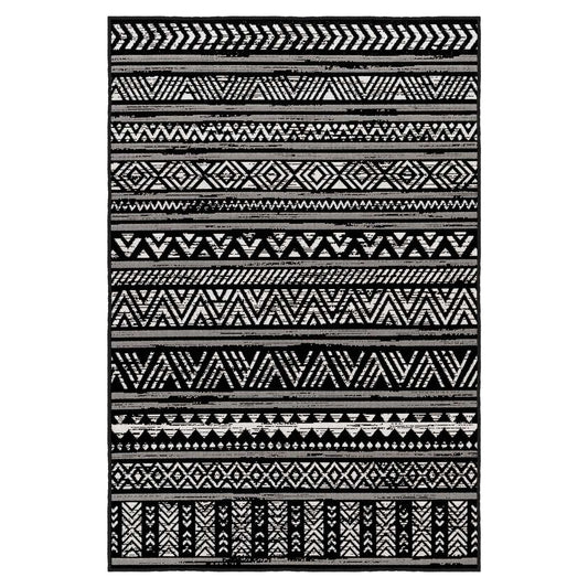 FR42 160x230 cm Yikanabilir Kaymaz Taban Hali | Gri Zemin Klasik Kiremit Desenli 4 m2