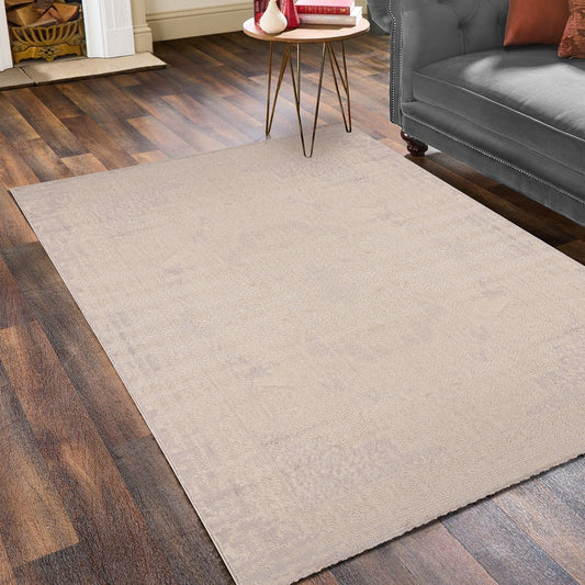 Impressive Serisi Klasik Tasarım Bej Krem Saçaksız 4 Metrekare Salon Yatak Odası Halısı - Ottofis Halı