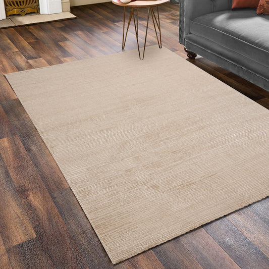 Impressive Serisi Moderm Tasarım Saçaksız 4 Metrekare Krem Salon Yatak Odası Halısı - Ottofis Halı