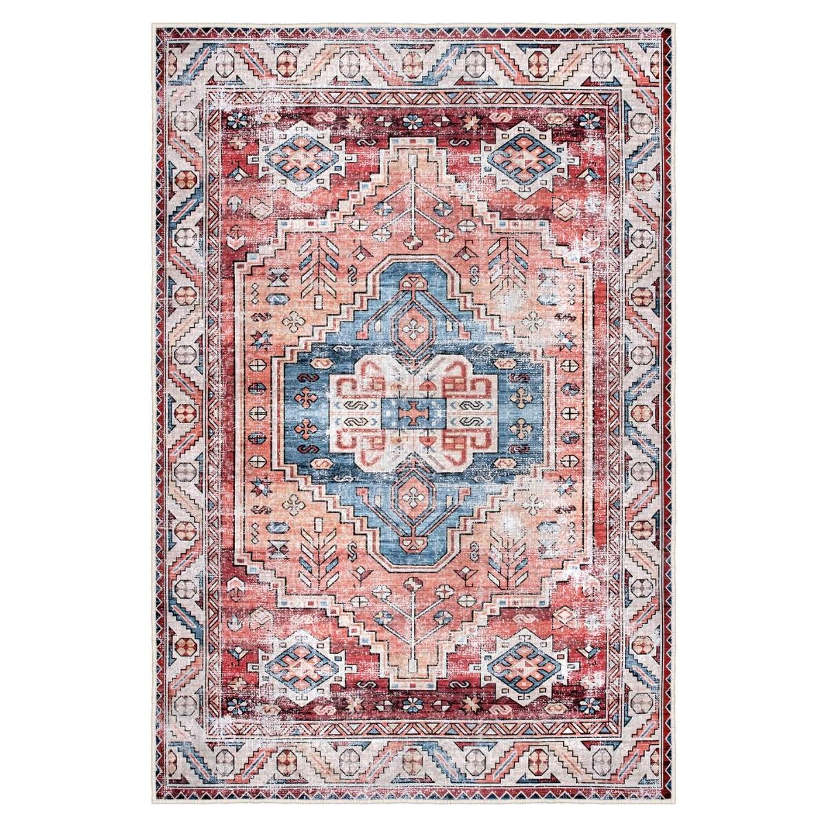 FR122 Klasik Motifli Dijital Baskı Dekoratif Salon Halısı