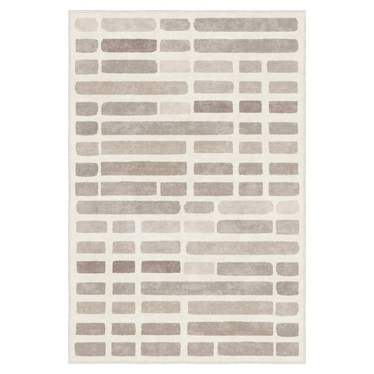 Ottofis FR204 Geometrik Desenli Dijital Baskı Modern Salon Halısı