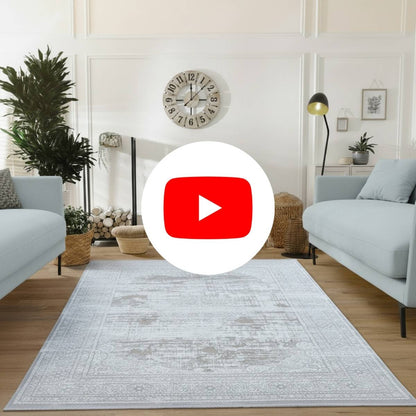 Concept Koleksiyonu Bej-Gri 6 Metrekare Saçaklı Modern Salon Halısı Mutfak Yatak Odası Halısı