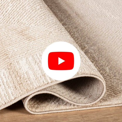 Impressive Serisi Modern Tasarım Krem Saçaksız 4 Metrekare Salon Yatak Odası Halısı