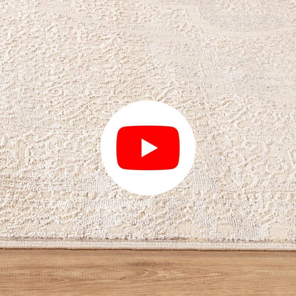 Impressive Serisi Klasik Tasarım Bej Krem Saçaksız 4 Metrekare Salon Yatak Odası Halısı